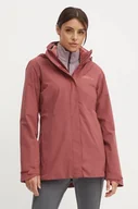 Bluzy damskie - Jack Wolfskin bluza sportowa Taunus kolor fioletowy gładka - miniaturka - grafika 1