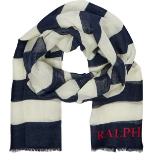 LAUREN RALPH LAUREN Szal z dodatkiem lnu - Apaszki i szaliki damskie - miniaturka - grafika 1