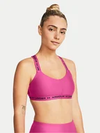 Bielizna sportowa damska - Under Armour Biustonosz sportowy Crossback Low 1361033-686 Różowy Compression Fit - miniaturka - grafika 1