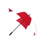 Parasole - Automatyczna bardzo duża parasolka w kolorze biało-czerwonym - miniaturka - grafika 1