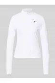 Bluzki damskie - Bluzka z długim rękawem, stójką i zamkiem błyskawicznym - Under Armour - miniaturka - grafika 1