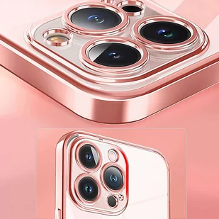 Etui Alogy TPU Luxury Case z osłonką na aparat do Apple iPhone 12 Pro różowo-przezroczyste - Etui i futerały do telefonów - miniaturka - grafika 4