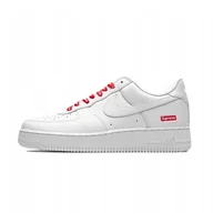 Moda i Uroda OUTLET - NIKE Air Force I Low x Supreme White 45 - miniaturka - grafika 1
