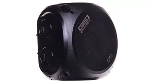 Hensel Puszka natynkowa KF 0404 B do instalacji zewnętrznych, czarna 104x104x70, z zaciskami CU 5-bieg. 4mm , IP66/IP67, odporne na UV KF 0404 B - Puszki elektryczne i akcesoria - miniaturka - grafika 1