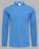 Szaty liturgiczne - Koszula kapłańska POLO z koloratką - krótki rękaw, granatowa - miniaturka - grafika 1