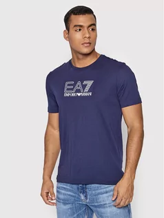 Koszulki męskie - Emporio Armani EA7 T-Shirt 3LPT81 PJM9Z 1554 Granatowy Regular Fit - grafika 1
