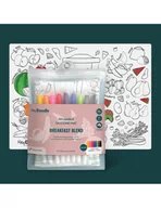 Zabawki kreatywne - HeyDoodle Duża Mata silikonowa do Kolorowania A3 - Owoce i Warzywa - miniaturka - grafika 1