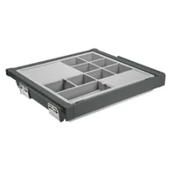 Meble modułowe i akcesoria - Szuflada z organizatorem do korpusu 70 cm antracyt Elite GTV - miniaturka - grafika 1