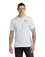 Koszulki męskie - G-STAR RAW Męski T-shirt z tyłu Slim R T, Biały (White D23906-336-110), XL - miniaturka - grafika 1