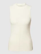 Koszulki i topy damskie - Top o kroju slim fit ze stójką - miniaturka - grafika 1