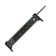 Listwy zasilające - Listwa zasilająca Alu-Office-Line z 4 gniazdami Brennenstuhl 1391044410 - miniaturka - grafika 1