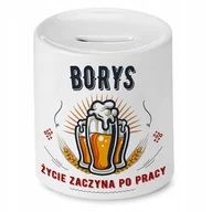 Skarbonki - Dla Maszynisty Skarbonka na Urodziny na Prezent z Nadrukiem ze Zdjęciem + Opakowanie na prezent (wzór 02) - miniaturka - grafika 1