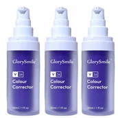 Pasty do zębów - GlorySmile, Pasta Do Zębów Wybielająca V34 Korektor Koloru, Fiolet, 3szt. - miniaturka - grafika 1