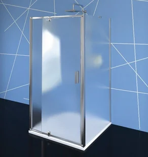 Polysan Easy Line Kabina prysznicowa prostokątna 90x70x190 cm drzwi uchylne profile chrom szkło brick EL1738EL3138EL3138 - Kabiny prysznicowe - miniaturka - grafika 1