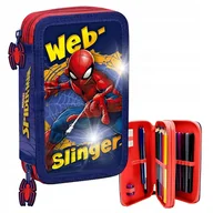 Piórniki - Piórnik SPIDERMAN szkolny przedszkolny dla dziecka dwukomorowy - miniaturka - grafika 1