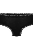 Majtki damskie - Hunkemöller Brazyliany w kształcie litery V Alex Czarny - miniaturka - grafika 1