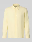 Koszule męskie - Koszula casualowa o kroju regular fit z mieszanki lnu i lyocellu - miniaturka - grafika 1