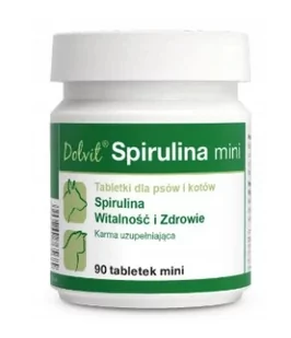 Dolvit Spirulina mini 2x90 tabletek - Suplementy i witaminy dla psów - miniaturka - grafika 2