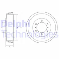 Bębny hamulcowe - Bęben hamulcowy Delphi BF631 - miniaturka - grafika 1