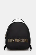 Plecaki - Love Moschino plecak damski kolor czarny mały z aplikacją JC4197PP0NKD0000 - miniaturka - grafika 1