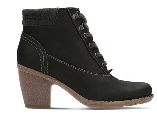 Clarks, Botki damskie, Carleta Crane Black, rozmiar 37 - Botki damskie - miniaturka - grafika 1
