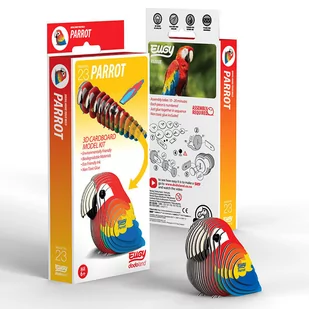 Puzzle 3D Papuga. Eugy Eko QElements - Puzzle - miniaturka - grafika 1