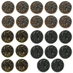 Wężouści Zestaw 24 Metalowych Monet - Gry planszowe - miniaturka - grafika 1