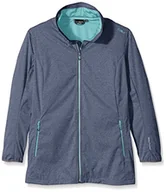 Kurtki damskie - CMP Damska kurtka softshell niebieski niebieski melanż C25 - miniaturka - grafika 1