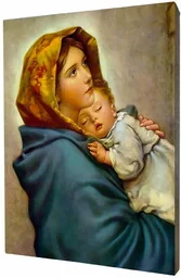Matka Boska Cygańska - obraz religijny na desce lipowej - Ikony i obrazy sakralne - miniaturka - grafika 1