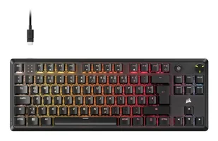 Corsair K70 CORE TKL klawiatura Gaming USB QWERTZ Niemiecki Czarny CH-911911E-DE - Klawiatury - miniaturka - grafika 1