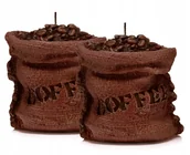 Świece - Świeczki ozdobne świece KAWA 2 szt ciemnobrązowe - miniaturka - grafika 1