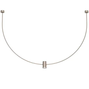 Minimalistyczna lampa wisząca No.C 5084 Shilo metalowa 126cm platynowy - Lampy sufitowe - miniaturka - grafika 1
