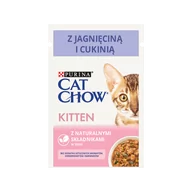 Mokra karma dla kotów - Purina Cat Chow CAT CHOW Kitten Karma z jagnięciną i cukinią w sosie 85g 40614-uniw - miniaturka - grafika 1