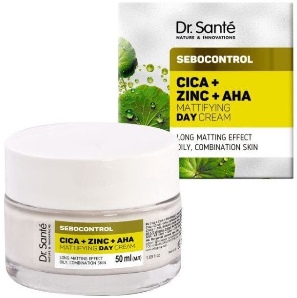 DR.SANTE F.C.Cica+Zinc+AHA Krem n/dzień mat 50ml