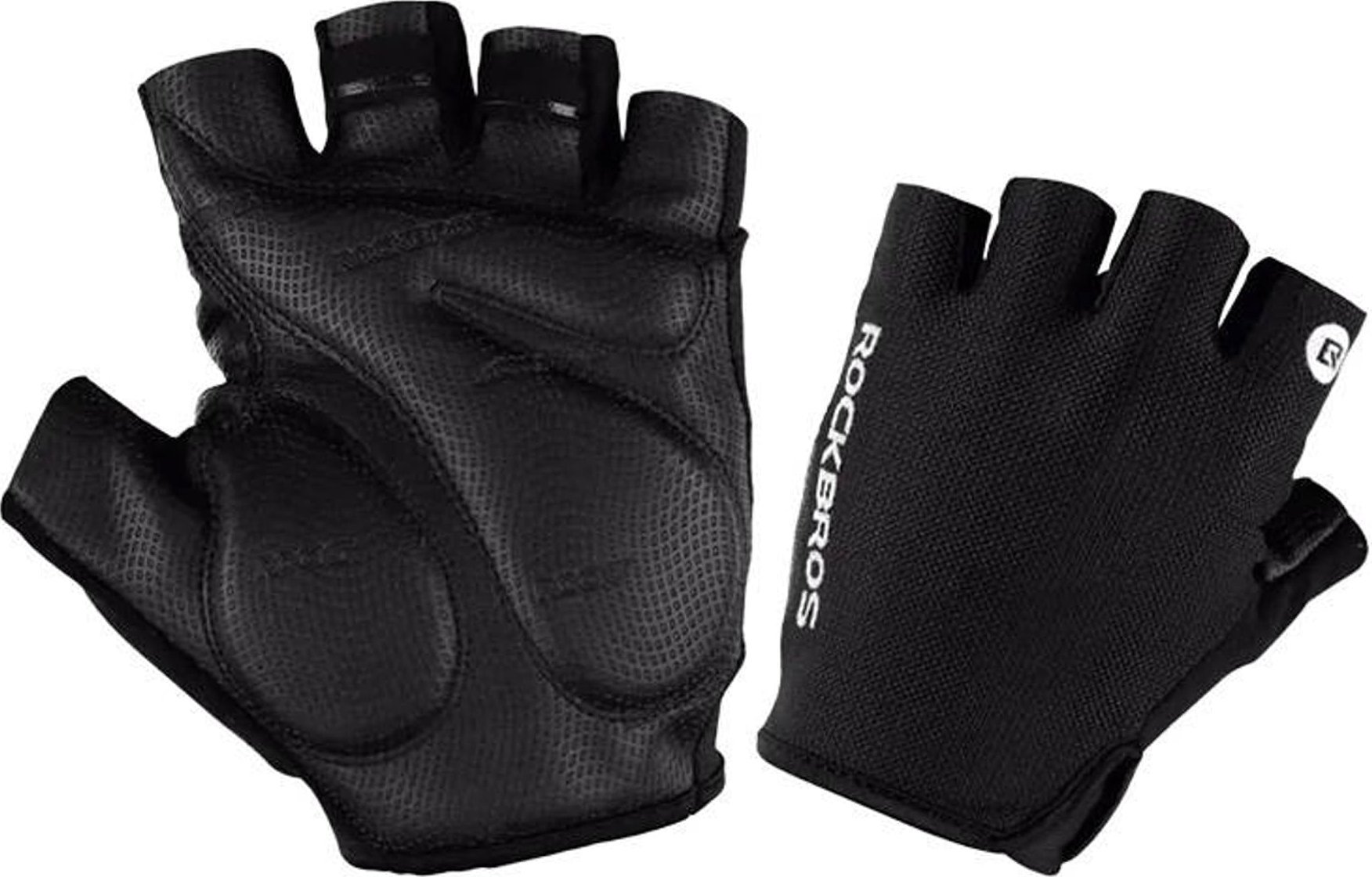 RockBros Rękawiczki z odkrytymi palcami na rower Rockbros rozmiar: M S106BK-M czarne