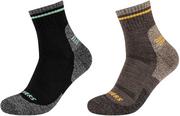 Skarpetki sportowe męskie - Skechers 2PPK Men Trail Wool Quarter Socks SK42052-8997 Rozmiar: 43-46 - miniaturka - grafika 1