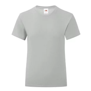 Koszulka dziewczęca ICONIC z odrywaną metką Fruit of the Loom - Zinc 14-15 - Koszulki dla dziewczynek - miniaturka - grafika 1