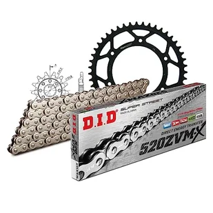 Zestaw łańcuchów DID stal 520ZVM-X / 114 nitownica do HM CRM F X CRF Motard 450/500 ccm rok prod. 2004-2013 - Części motocyklowe - miniaturka - grafika 1
