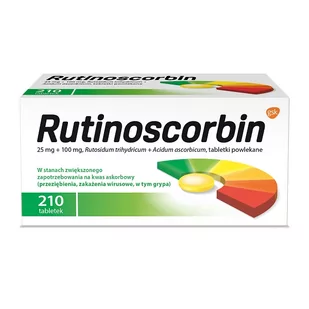 Rutinoscorbin Tabletki Powlekane 210 tabl. - Przeziębienie i grypa - miniaturka - grafika 1