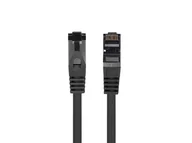 Pozostałe akcesoria sieciowe - Lanberg, Patchcord Kat.8.1 S/ftp Lszh Cu 0.5m, Czarny Fluke Passed - miniaturka - grafika 1