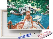 Malowanie po numerach - Malowanie po numerach Rejs Wenecką Gondolą 40x50cm / beliart - miniaturka - grafika 1