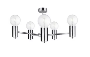 Keter Lighting Arde lampa podsufitowa 5x60W srebrna 1718 - Lampy sufitowe - miniaturka - grafika 1
