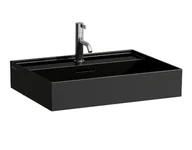 Umywalki - Laufen Kartell Umywalka wisząca lub nablatowa 60x46 cm bez otworu na baterię czarny mat H8163337161091 - odbiór osobisty: Kraków, Warszawa - miniaturka - grafika 1