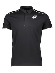 asics Koszulka sportowa polo "Gel Cool" w kolorze czarnym - Koszulki sportowe męskie - miniaturka - grafika 1