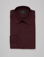 Koszule męskie - koszula lumia 00368 długi rękaw bordo slim fit - miniaturka - grafika 1