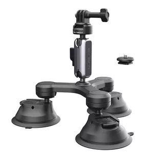 PGYTECH, Uchwyt do kamer sportowych PGYTECH trójramienny z mocowaniem Suction Cup - Akcesoria do drona - miniaturka - grafika 1