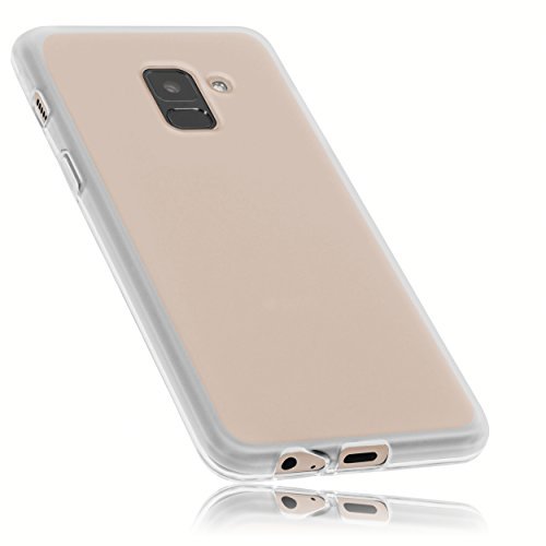 mumbi etui na telefon komórkowy kompatybilne z Samsung Galaxy A8, przezroczyste białe