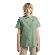 Koszule damskie - Damska koszula Jack Wolfskin VANDRA S/S SHIRT W eucalyptus - XS - miniaturka - grafika 1