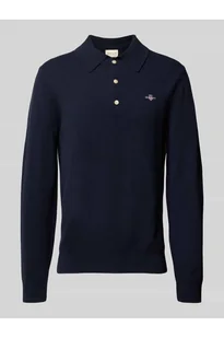 Sweter z dzianiny z kołnierzykiem typu kent - Gant - Swetry męskie - miniaturka - grafika 1