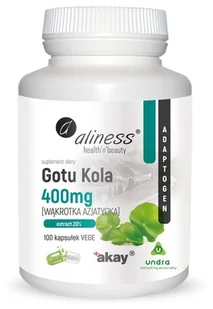 Aliness Wąkrota azjatycka Gotu Kola 400 mg 100 kapsułek 5903242581267 - Suplementy naturalne - miniaturka - grafika 1